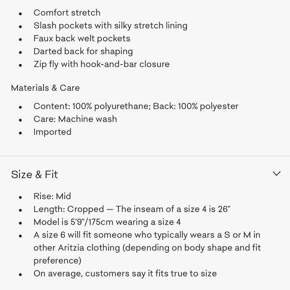 Aritzia “Command” Straight Leg Vegan leather Pant - Picture 5 of 5